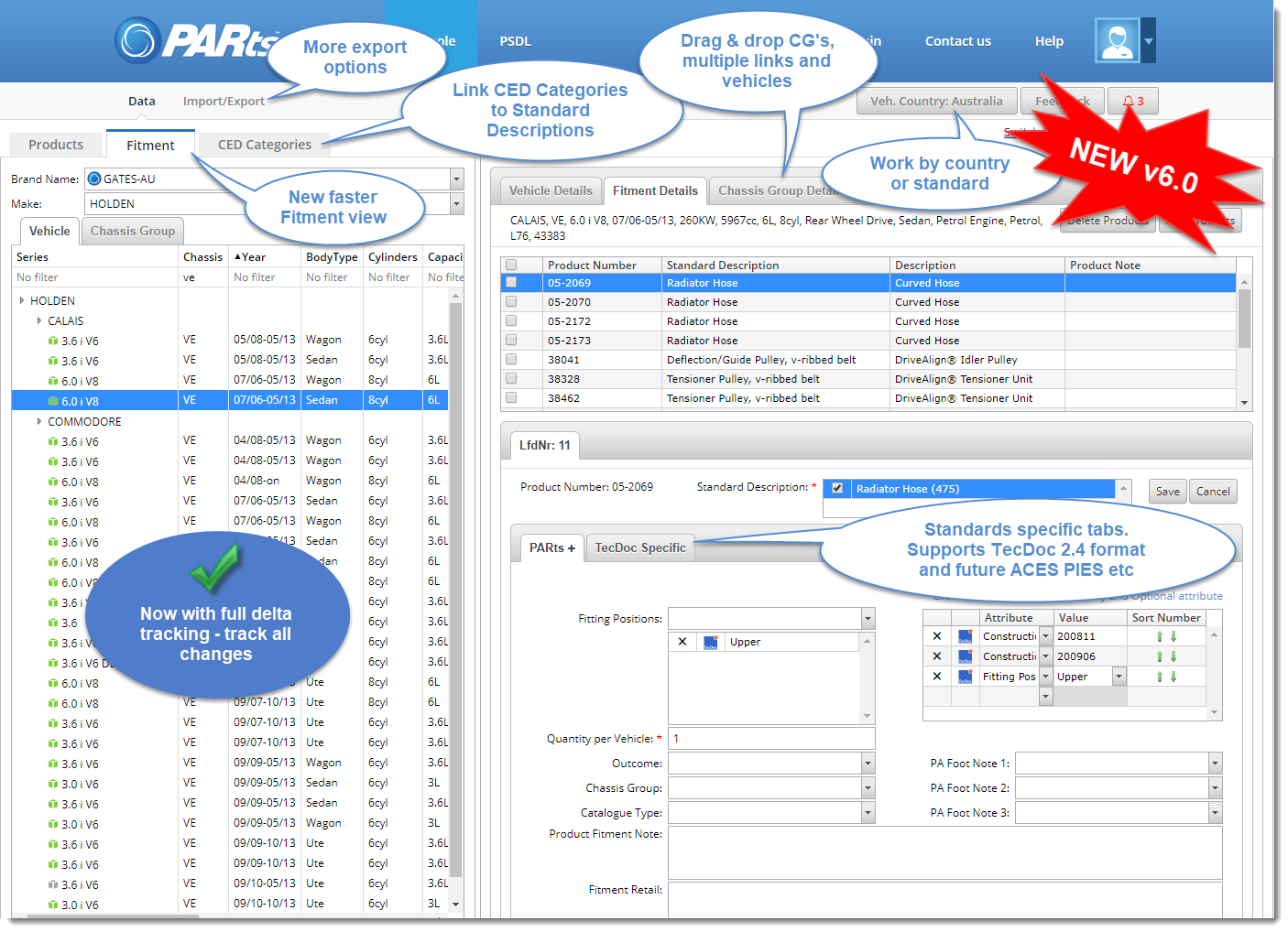 PARts DB Upgrade to v6.0 is now live - PARts Australia